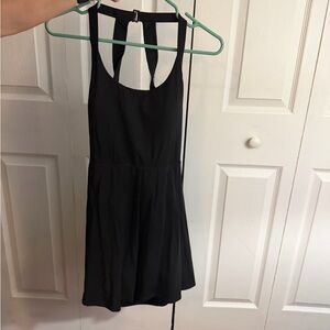 HALARA Black Backless Dress